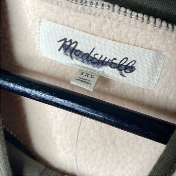 Madewell (Re)sourced Mens Size XXL Sherpa Half-Zip Sweatshirt - Picture 10 of 12